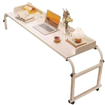 Comodino Con Contenitore, Tavolino Servitore Mobile Con Contenitore Aperto, Con Altezza E Larghezza Regolabili, Dotato Di Quattro Ruote(Color2)