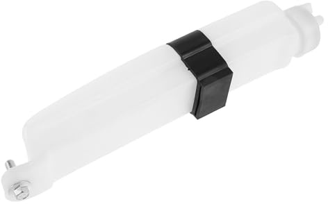Ciieeo Depósito de Refrigerante de Plástico Blanco para Motocicleta Todoterreno de 300 Ml, Tanque de Anticongelante Amplia Compatibilidad y Fácil Instalación para Radiador