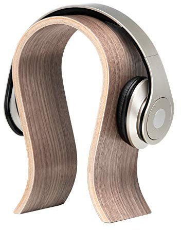 Valiai Kopfhörer Ständer aus Holz, Minimalistisches Stilvolles Detail für Ihren Schreibtisch, Ideale Headset Halterung - Geschenk für Ehemann, Freund