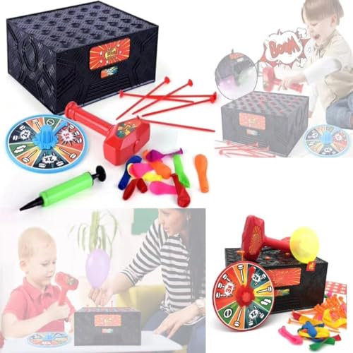 Whack a Balloon Game - Blasting Balloon Box Game, Balloon Burst Box Game, Pop The Balloon Game, Wack a Balloon Game Board Games, Fun Party Game, Class Activities, Birthday Party