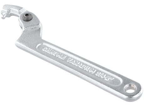 Catime Chiave a Settore in Cromo Vanadio, Chiave a Gancio C Chiave Inglese Regolabile (3/4”-2” (19-51mm) (Testa Rotonda))