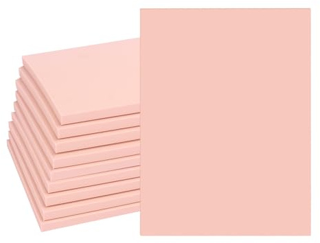 10 Pcs 8x 6 Rubber Carving Blocks, Linoleum Blocks, Stamp Carving Blocks for Printmaking, Linocut Artists, Crafts and More,(Pink)
