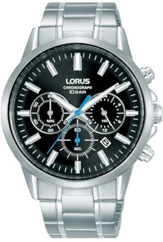 LORUS Herren Uhr Chronograph Quarz Edelstahlgehäuse RT371KX9