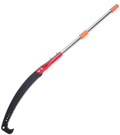 Manual Pole Saws for Tree Trimming, 7 Ft Extendable Stainless Steel Tree Trimmer Long Handle Pruner, Tree Pole Pruner for Pruning Palm Shrubs, Tree Branch Cutter, Tree Pruning Tool