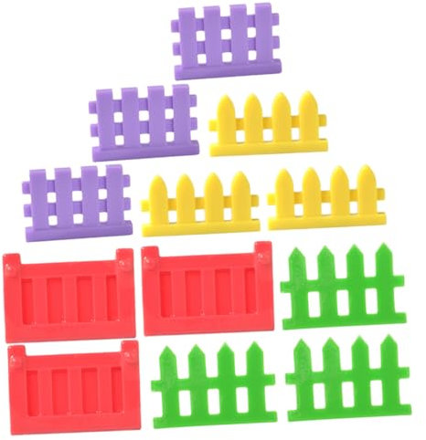Toyvian 24pièces Miniature Résine Clôture Décorative pour Jardin Accessoires De pour Maison De Poupée Ornements pour Fées