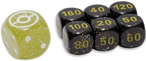 BB-Toy-Trades Compatible with PKM TCG Elite Top Trainer Dice Set Damage Marks Dice Set with BB-Toy-Trades Shipping Protection - Trainers Toolkit 2023 Yellow