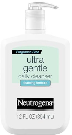 Neutrogena Ultra Gentle Foaming Facial Cleanser, Fragrance-Free, 12 fl oz
