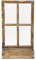 Deko-Fenster Fensterrahmen mit Pflanzkasten Holz Natur Shabby