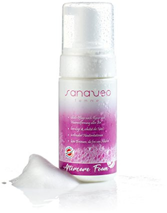Sanaveo Espuma Aftercare de 100 ml, cuidado óptimo después del afeitado, depilación, cera, etc. Evita irritaciones de la piel