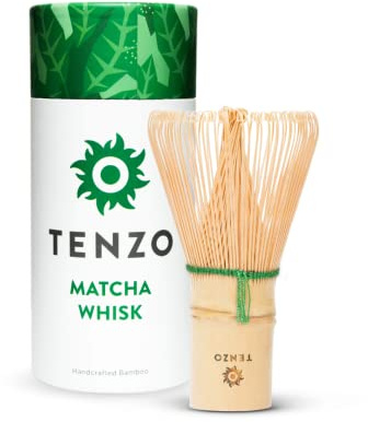 Tenzo Bamboo Whisk for Ceremonial Grade Matcha Green Tea - Authentic Traditional 100 Prong Bamboo Whisk
