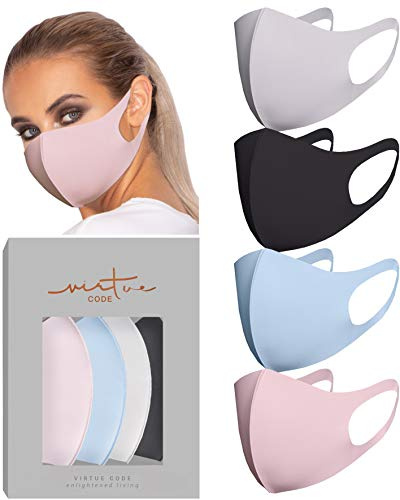Second Skin Mask andra hudmask från VIRTUE CODE tygansiktsmasker 4 stycken