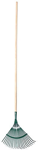 KADAX Rastrillo para Hojas, rastrillo Ajustable con Mango para jardín, césped, cómodo rastrillo de jardín, Compartimentos para Hojas, Escoba para Hojas, (Cinta)