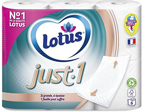 LOTUS - Lotus Just150 Ans Papier Toilette 6 Rouleaux - Lot De 2