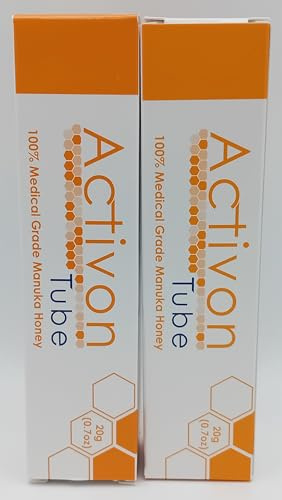 Activon Tube 100% Medical Grade Manuka Honey 20g - Pack of 2 | Natural Wound Care Solution | Antimicrobial and Healing Properties