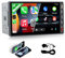 CAMECHO Double Din Car Stereo with Wirelesss Apple Carplay and Android Auto 7 2 Din Touch Screen Car Radio with Bluetooth 5.0/AM FM Radio/Mirror Link/USB/Type C + MIC for Right Hand Drive Head Unit