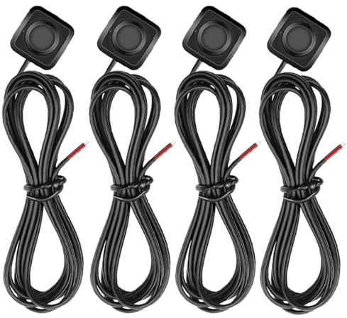 Gebildet 4 pezzi Interruttore a Pulsante Momentaneo, Pulsanti Clacson ON/Off, mini Interruttori a Montaggio Superficiale da 0.5A per Clacson da 12V-24V,Controllo Industriale, Esperimenti Elettronici