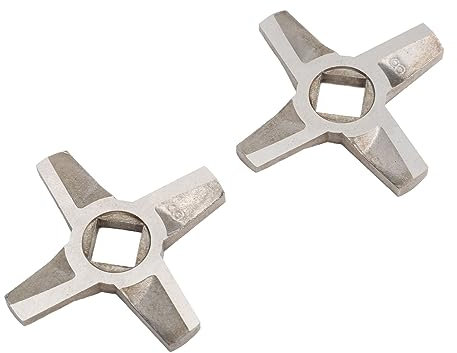 Lot de 2 lames de hachoir à viande universelles en acier inoxydable