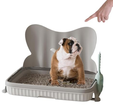 Hundetöpfchen-Tablett, Hundetöpfchen, tragbare Hundetoilette für das Badezimmer – robuste Pinkelstation, multifunktionale Hundetöpfchen für den Innenbereich, Hunde-PIPI-Tablett