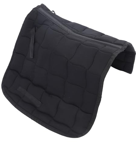 Andningsbar Sadeldyna, Professionell Sadelduk för Hästar, Hoppträning med Ergonomisk Design, Storlek 98x57cm, Lätt Att Rengöra, Ridutrustning för Vardagsbruk (Svart)