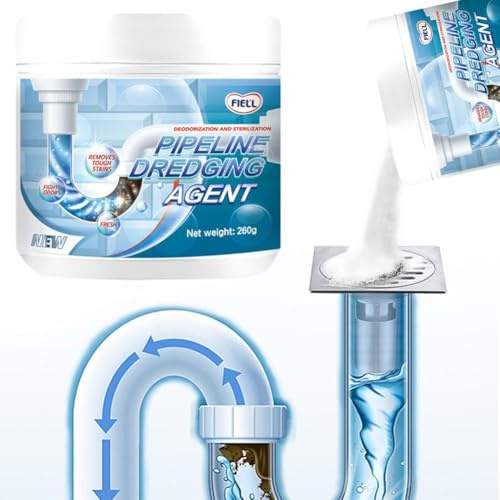 Potente agente di dragaggio per tubi, potente detergente per lavello e scarico, forte agente di dragaggio per tubi, detergente per scarico a schiuma rapida, manutenzione P-ipe ad azione rapida per