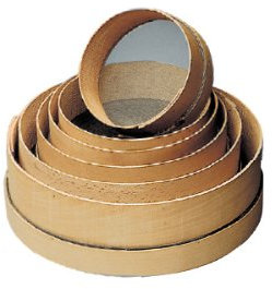 Panetta Casalinghin Legno setaccio con Maglie Sottili, Beige, 20 cm, Legno, Beige, 30 cm