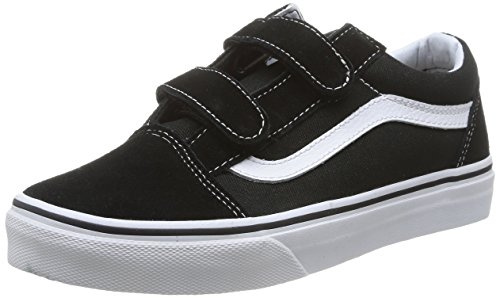 Vans K Old Skool V Vvhe6Bt, Baskets mode mixte enfant - Noir (Black/True White), 27.5 EU (11.0 US)