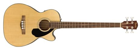 Fender Bajo acústico CB-60SCE, diapasón de nogal, natural, Incluye cursos virtuales gratuitos en Fender Play