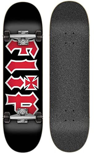 HKD Black 8.0x31.85 Flip Complete Skateboard, Mehrfarbig