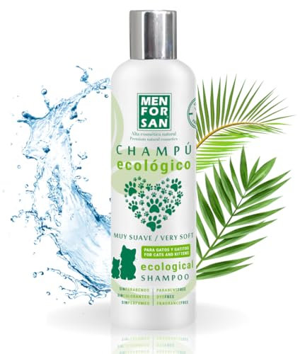 MENFORSAN Sehr mildes ökologisches Shampoo für Katzen und Kätzchen, 300ml