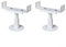 Supports de support réglables en aluminium parfaitement conçus pour radiateurs en fonte (réglable de 13 à 18 cm)