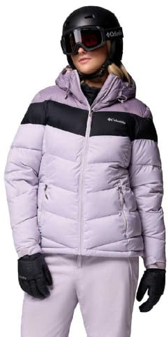 Columbia Women's Abbott Peak 2 Insulated Jacket, Ski Jacket, Lavender Pearl, Shale Purple, Black, M