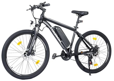 Touroll U1 Electric Mountain Bike, 26/29'' Electric Bicycle Commute E-bike with 36V 13Ah Removable Battery, LED Display, Dual Disk Brake, 21 Speed, MTB for Teenagers and Adults (29'')