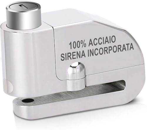 Blocca Disco Per Moto, Antifurto Moto, Lucchetto Moto, Antifurto bici, bloccadisco moto con allarme sonoro tra i piu' sicuri e materiale antiscasso a prova di ladro