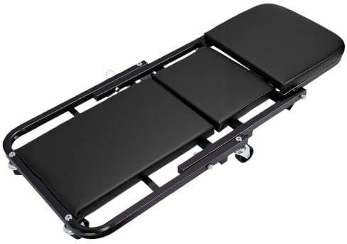 Luocute Under Car Roller Creeper, 3 i 1 Design Low Profile (Svart)