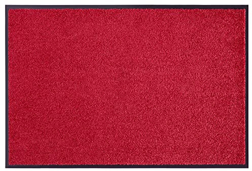 Hanse Home Fußmatte (S-XXL) 40x60cm – 12 Farben – Fussmatte Outdoor Schmutzfangmatte Türmatte Waschbar & Wetterfest rutschfest für Eingangsbereich & Außenbereich – Bordeaux