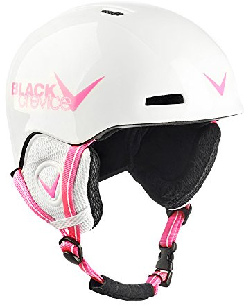 Black Crevice Kinder Skihelm Stubai, weiß/pink, 52-54 cm