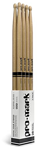ProMark Classic Forward 2B Drumsticks, Wood Tip, 4 Pairs | ProMark Hickory drumsticks deliver balanced response, consistent feel, durability and reliable performance.