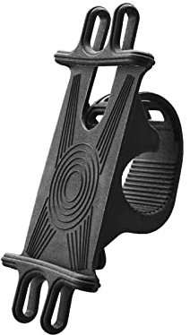 cellularline - Rider - Universal - Supporto Porta Smartphone in Silicone per Manubrio Tondo Bicicletta - Supporta Telefoni da 4,7” a 7,2”, Ultra Leggero