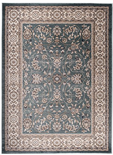 Carpeto Orientteppich Teppich Türkis 120 x 170 cm Ornamente Klassisch Muster - Wohnzimmer Schlafzimmer Esszimmer