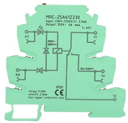 PLC-Relais für AC 230V / DC 220V Ultradünnes Schnittstellenmodul für elektromagnetischen Kontakt