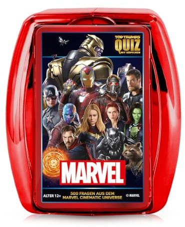 Top Trumps Quiz Marvel Edition - Quiz Kartenspiel für Marvel Fans! - Fanartikel & Merchandise - Kartenspiel für 2+ Spieler ab 6+ Jahren - Deutsch