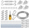 Abimars Wire Rope Kit 3mm,20m Stainless Steel Wire Rope Set with Snap Hook, Steel Pad Plate,Thimbles, 304 Handing Wire,for Climbing Plants,Hanging Photos,Party Decoration