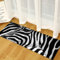WJYMJJ Küchenteppich Zebra 60 x 180 cm Küchenteppich Waschbar rutschfest, Absorbierend Küchenläufer Maschinenwaschbar für Küche, Esszimmer, Waschküche, Eingang