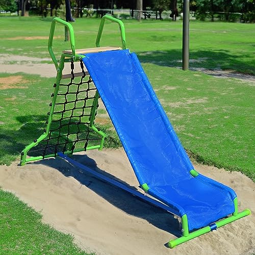 Wonkawoo 5ft Slide for Kids Metal Freestanding Playground Slide for Outdoor Indoor Playground Equipment, Backyard Slide Playset for Preschool and Grade School Children