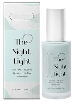 The Night Light - Crema notte senza olio con aloe vera, artemisia e niacinamide coreana Soothing Skin Repairing idratante Night Cream 50ml (1)