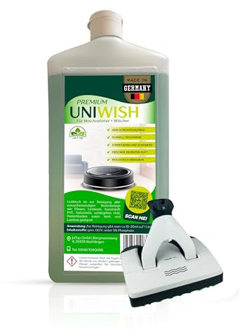 JaTop UniWisch duftfrei, 750ml Bodenreiniger Konzentrat geeignet für Vorwerk Saugwischer SP 520 530 600, SPB 100, SP 7 streifenfreie Reinigung kompatibel mit Koboclean
