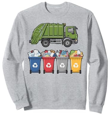 Collecteur de déchets de recyclage pour conducteur de camion à ordures Sweatshirt