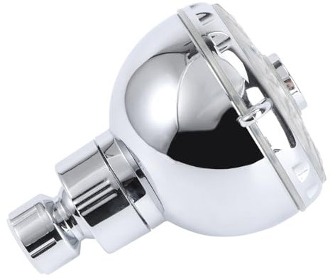 NUOBESTY Cabezal de Ducha LED Ajustable con Sensor de Temperatura Ducha de Mano Portátil de Alta Presión Instalación sin Herramientas Material Resistente Corrosión