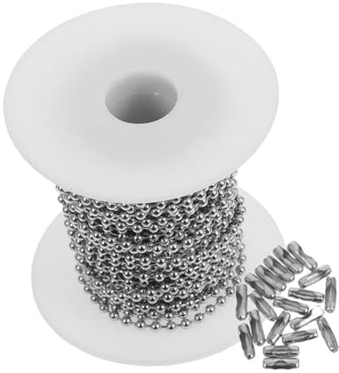 Cadena De Cuentas De Hierro Galvanizado Collar Joyería Cadena De Cuentas Con Forma De Bola Pulsera Cadena Para Colgar Plantas De Jardín Cadena De Linternas Con Eslabones De