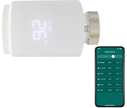 Valvola termostato per radiatore Smart TRV, per Tuya per Zigbee App Control Valvola per radiatore programmabile digitale, compatibile con controllo vocale Alexa